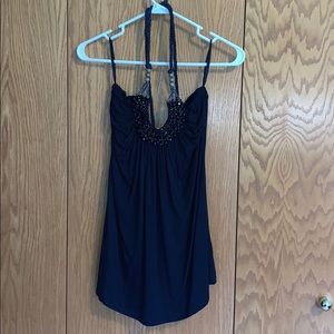 Piaeere Di Piu elegant beaded halter top